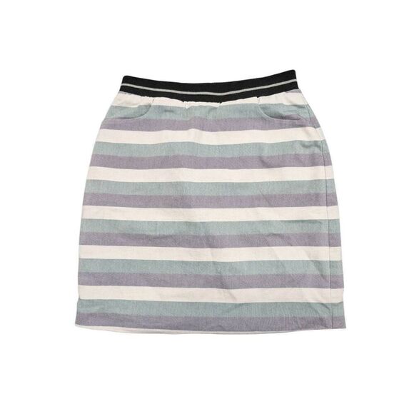 41Hawthorn Women's Iris Skirt Green Purple Striped Size Small - Picture 1 of 5